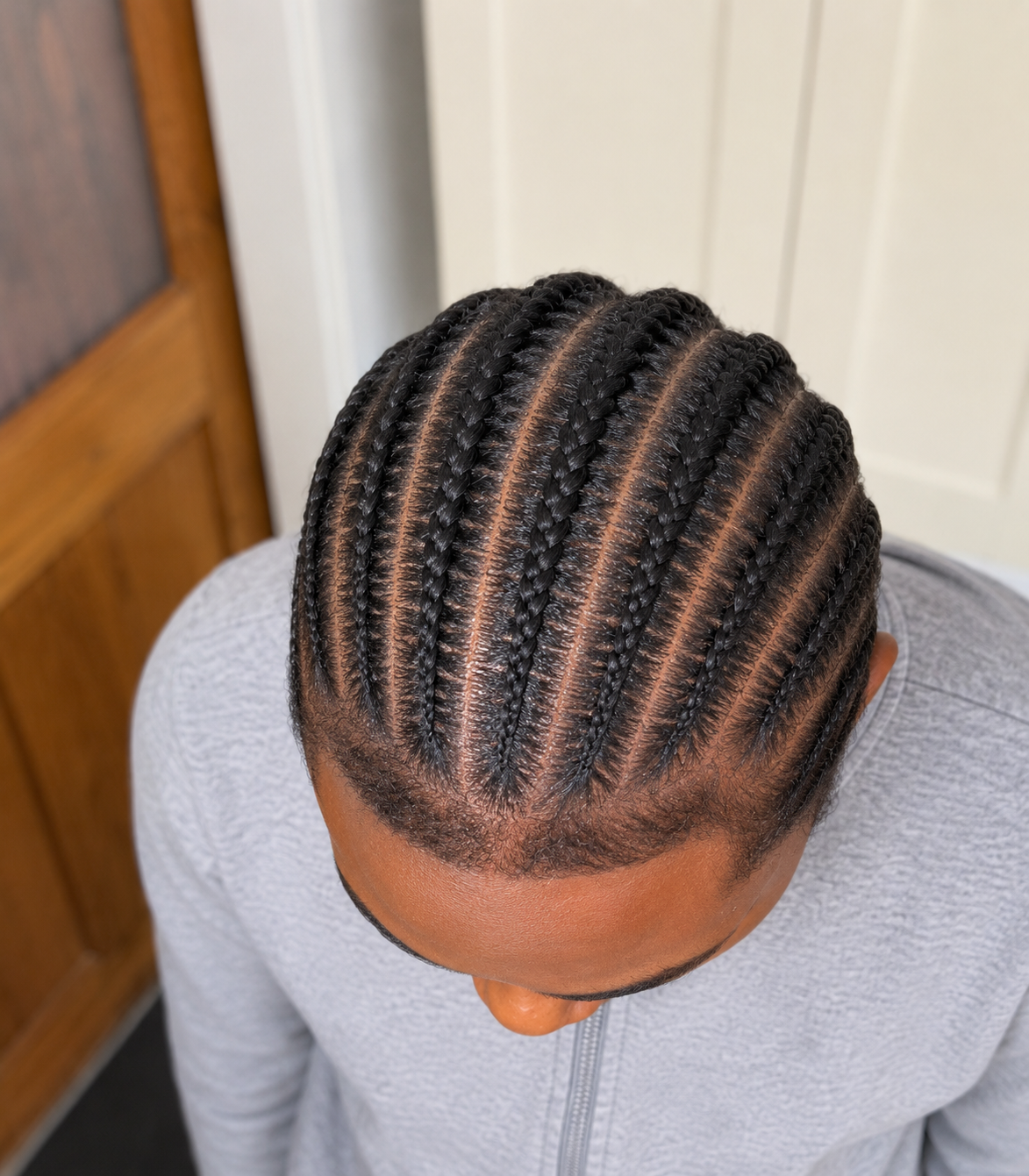 Men's Stitch Cornrows — protective braiding by Slayed by Yili