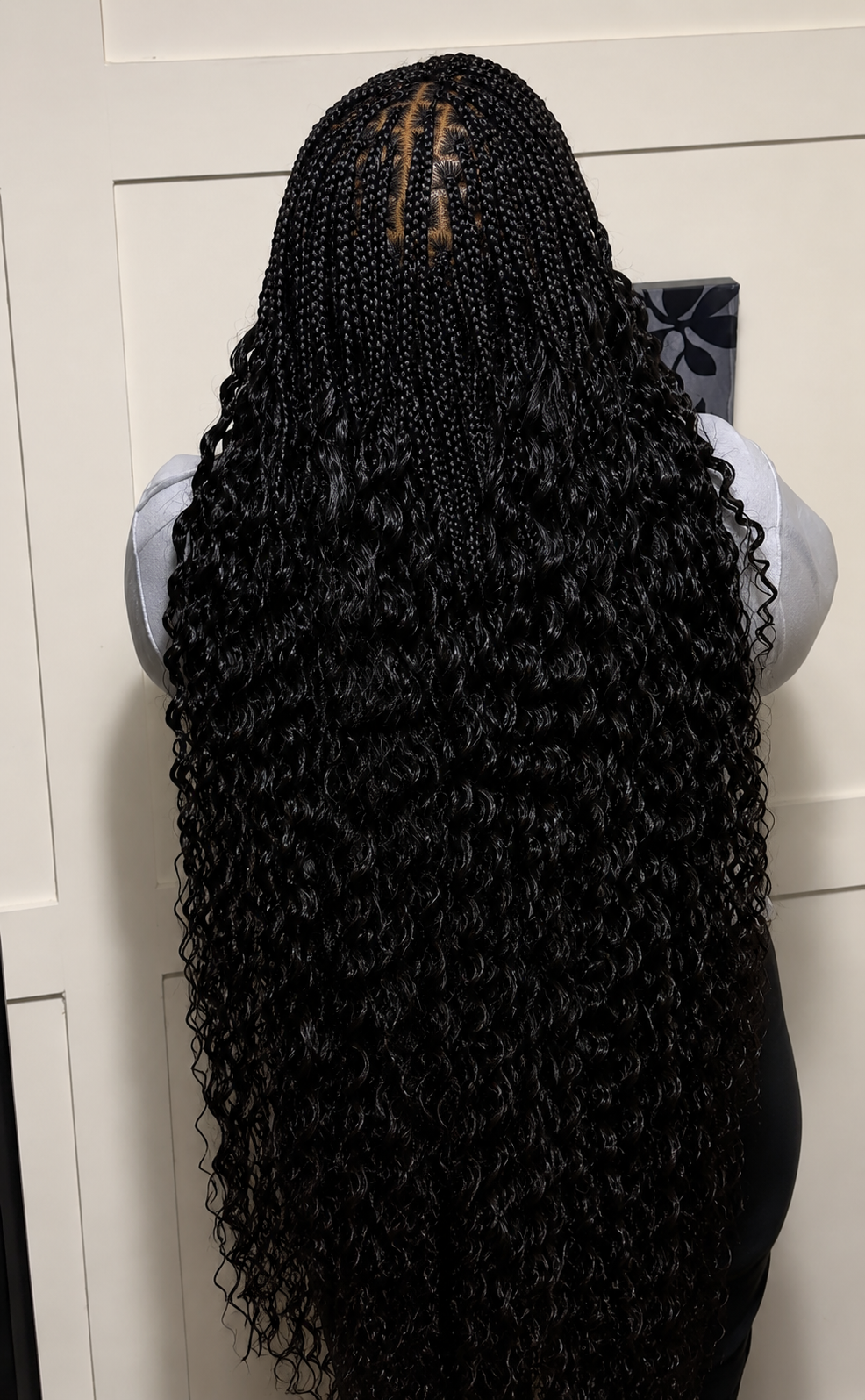 Knotless with Curly Ends — protective braiding by Slayed by Yili