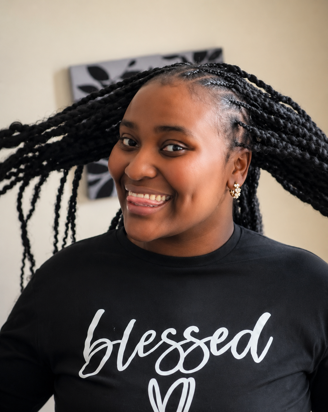 Happy Client — Knotless — protective braiding by Slayed by Yili